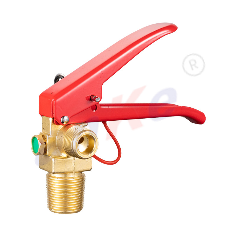 Brass Body Red Handle Safety valve for 2KG, 3KG CO2 fire extinguisher 2007